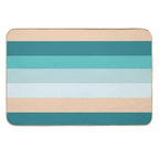 Beach Waves Color Palette, Blue Tones  Long-Lasting Bath Mat