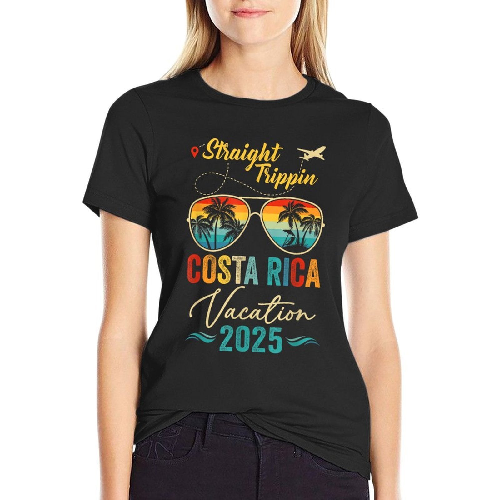 Straight Trippin Costa Rica 2025 Family Summer Vacation  High-quality Stitching T-Shirt