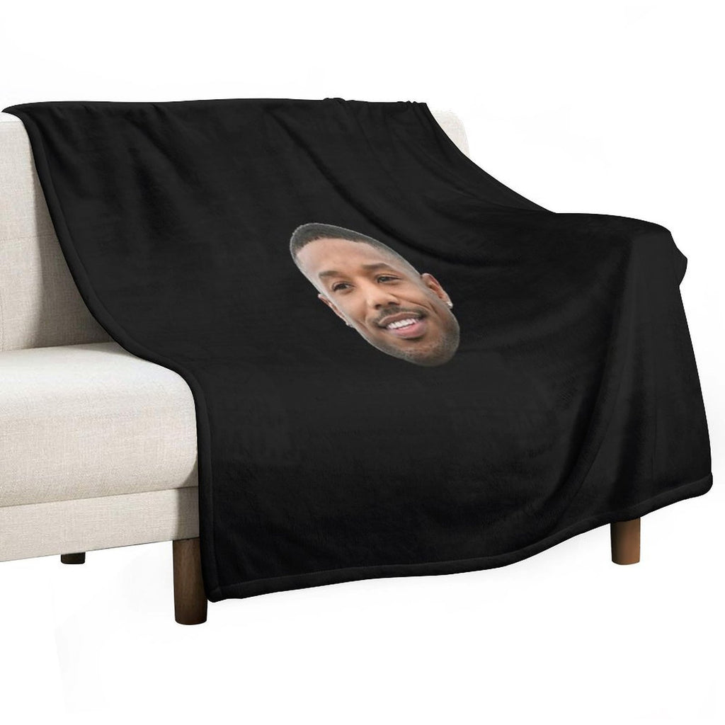 Michael B Jordan Heads Premium Throw Blanket