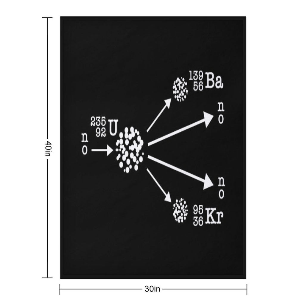 Nuclear Fission Nuclear Physicist Cool Nuclear Energy Easy Care Throw Blanket