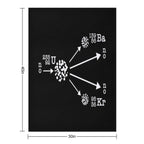 Nuclear Fission Nuclear Physicist Cool Nuclear Energy Easy Care Throw Blanket