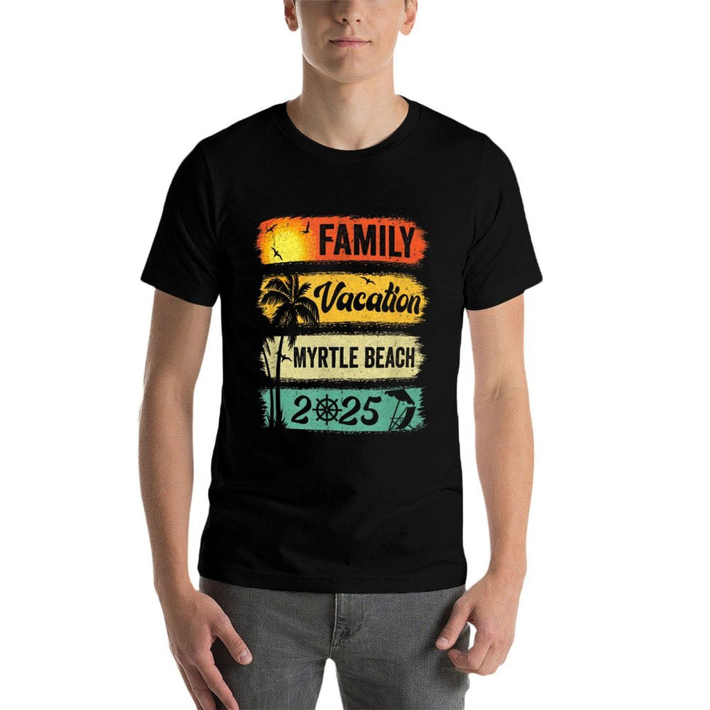 Family Myrtle Beach Vacation 2025 Funny Matching Group  Wrinkle-resistant T-Shirt