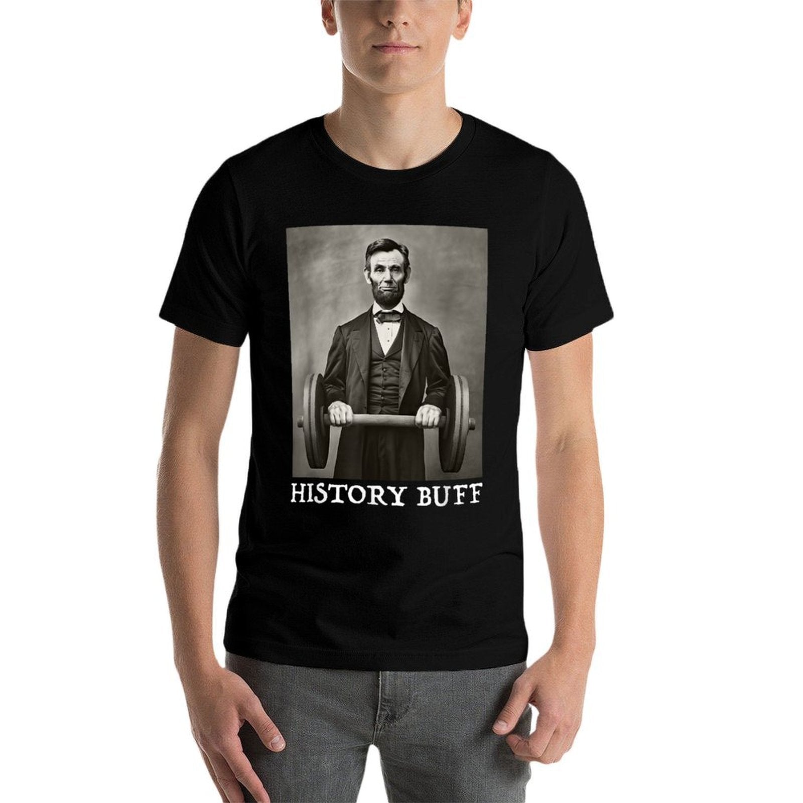Funny Abraham Abe Lincoln July 4th History Buff Mens  Wrinkle-resistant T-Shirt