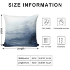 Indigo Abstract Painting  No.2 Soft Durable Construction Throw Pillow