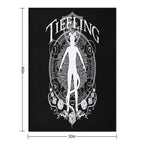 Tiefling - White Travel-friendly Throw Blanket