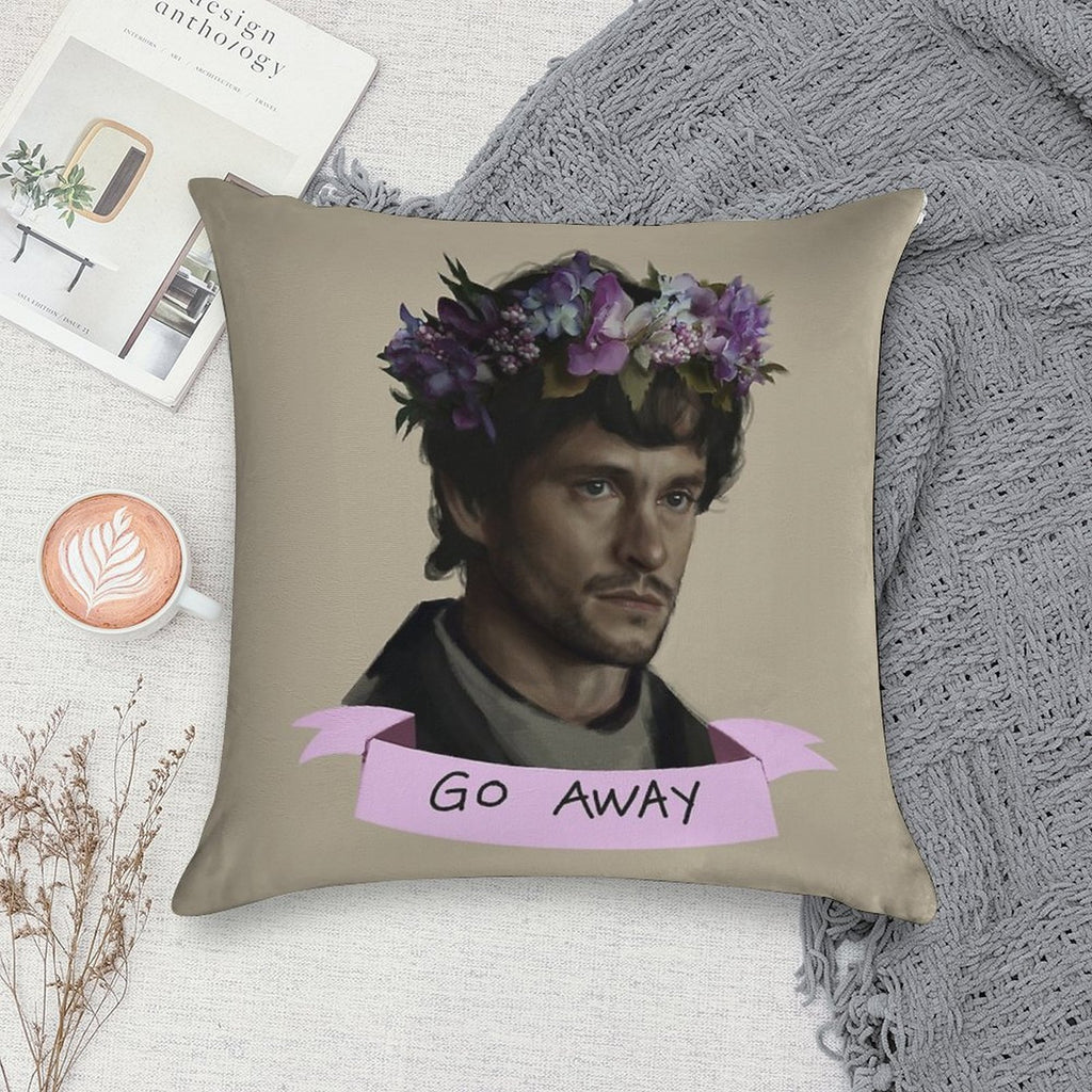 Hannibal - Go Away Soft Anti-Pilling Throw Pillow