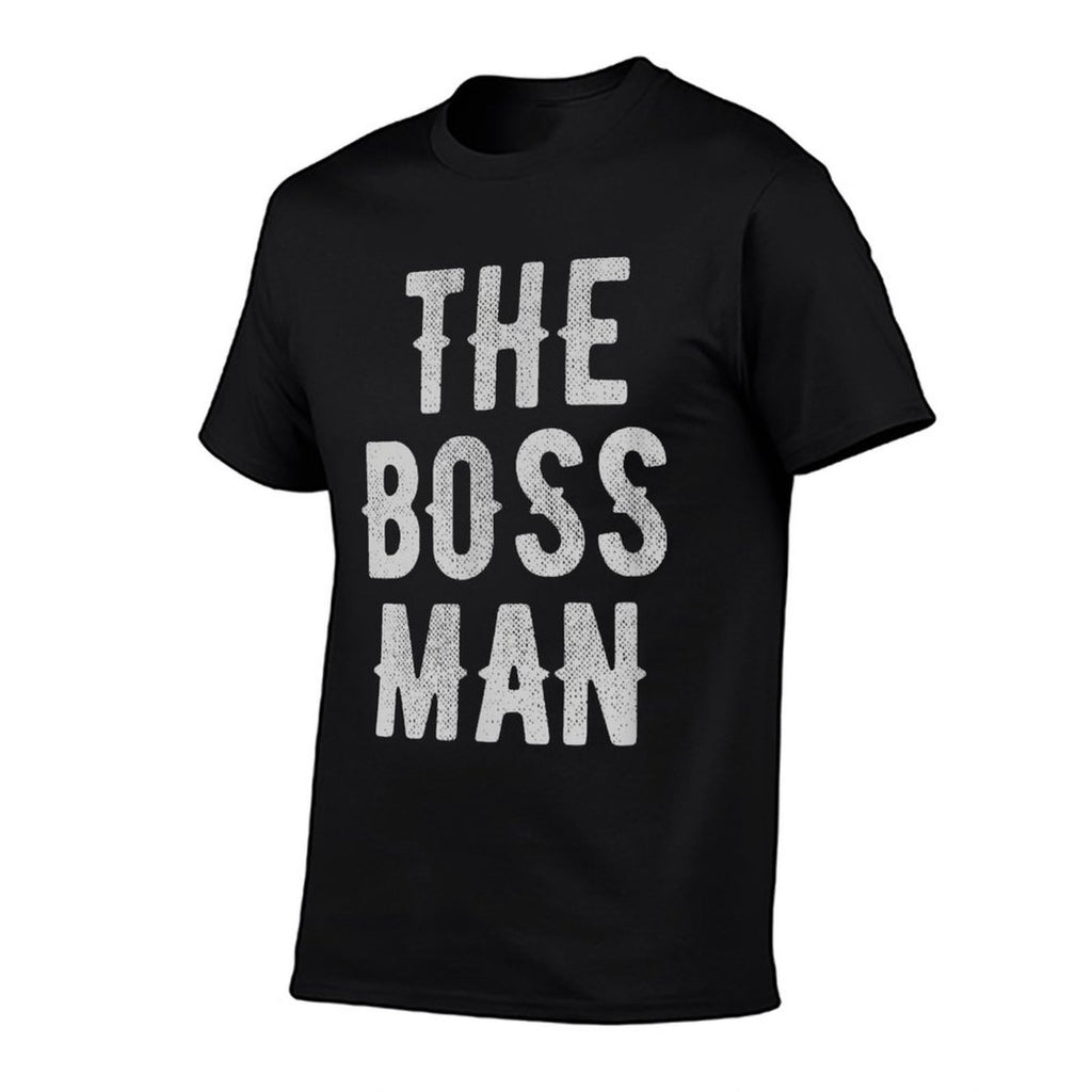 People Who Laugh Collective Boss Man, Mens, Unisex-Adults,,, Black, Small  Cotton T-Shirt