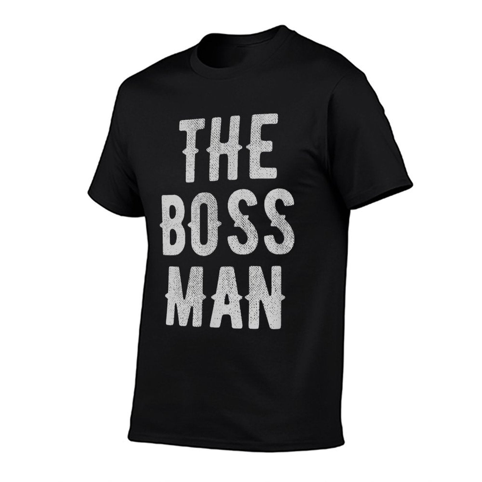 People Who Laugh Collective Boss Man, Mens, Unisex-Adults,,, Black, Small  Cotton T-Shirt