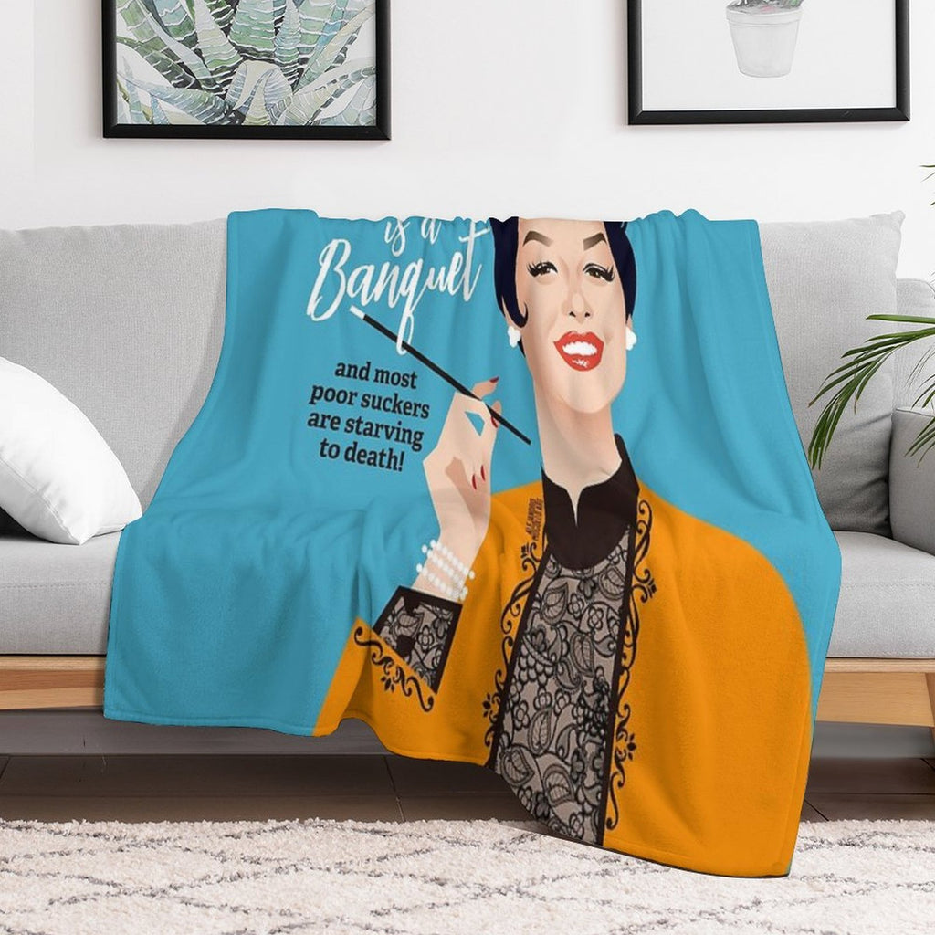 Banquet! Easy Care Throw Blanket