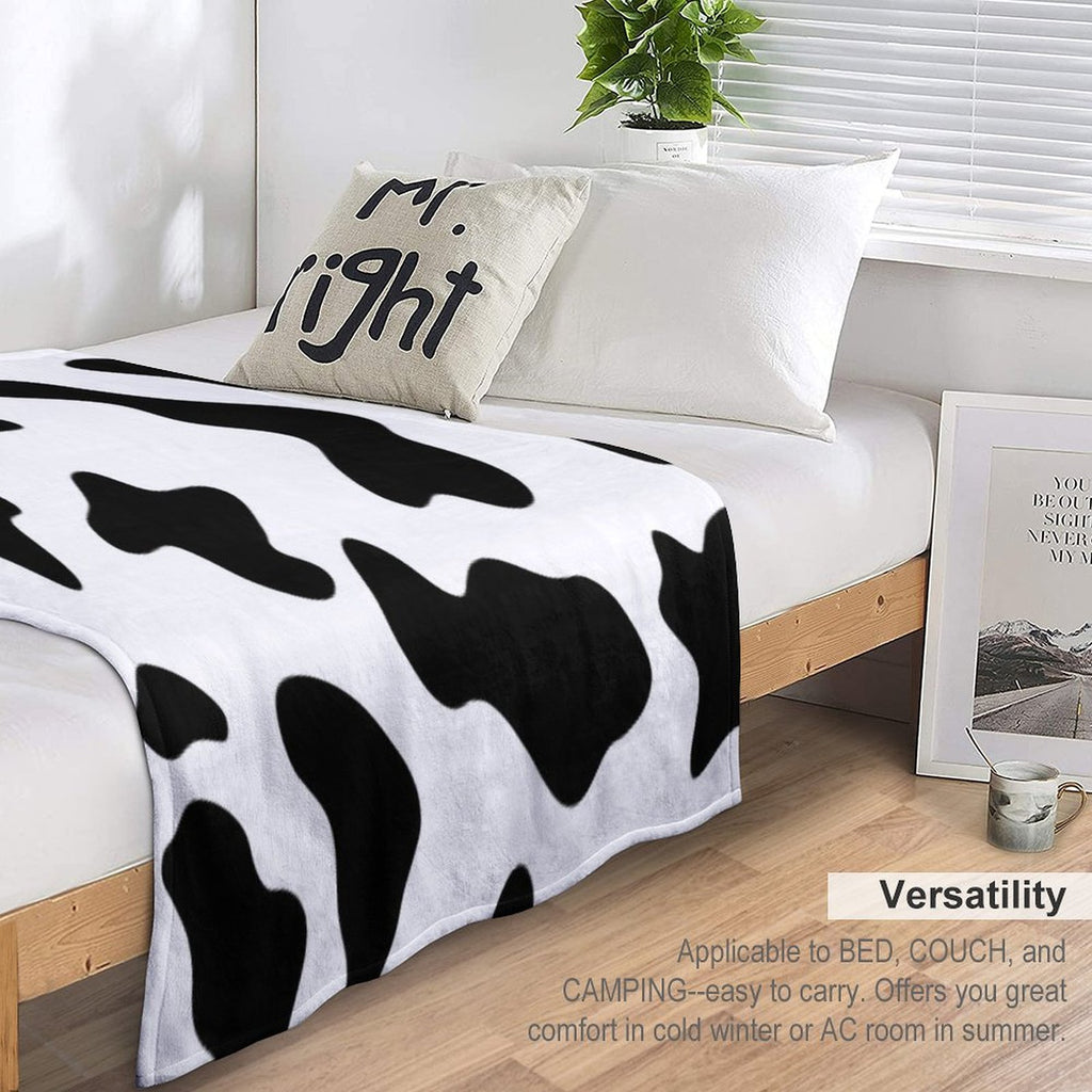 Cow Halloween Costume Multi-functional Throw Blanket