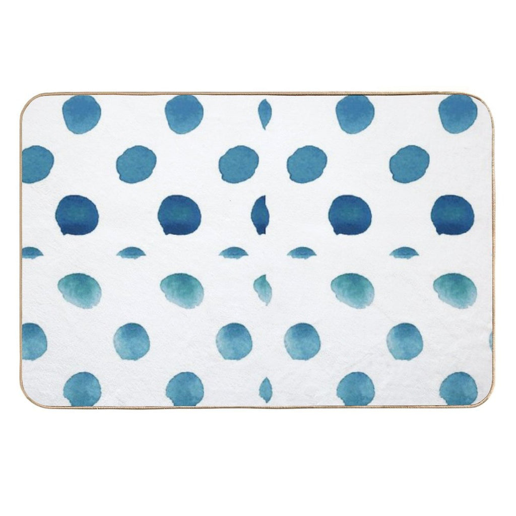 Ocean Blu Pattern-small Dots  Versatile Bath Mat