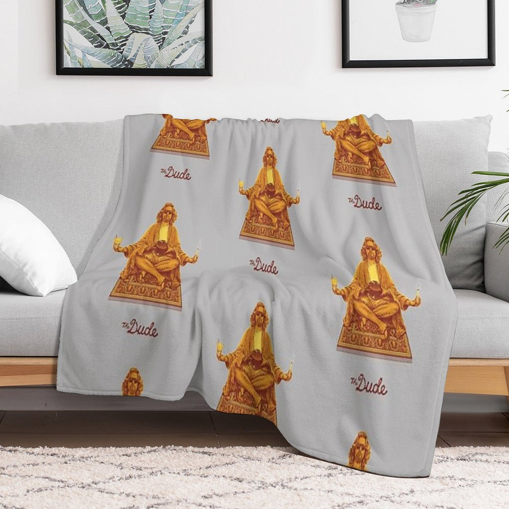 The Dude Budha The Big Lebowski Shrink-resistant Throw Blanket
