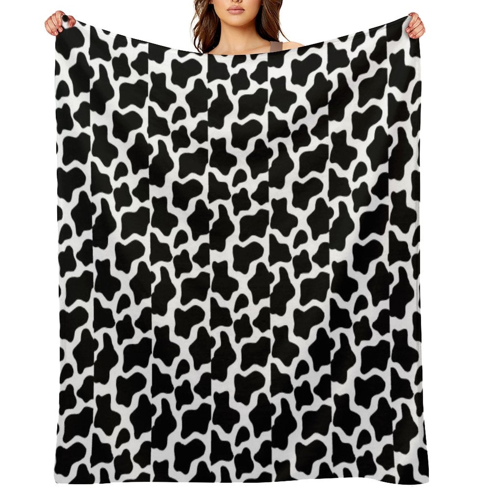 Cow Print Velvety-soft Throw Blanket