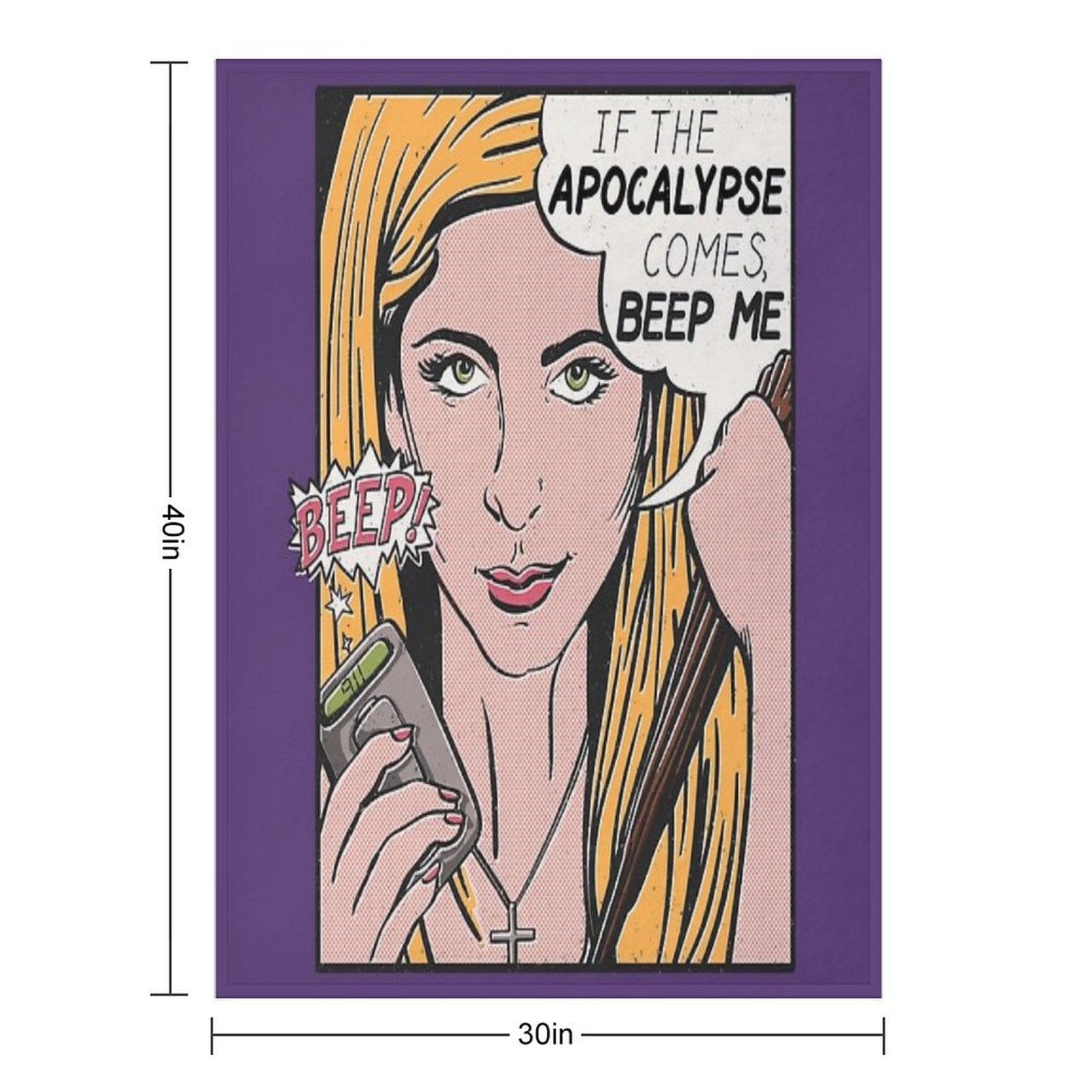 Pop Art Slayer Gift-ready Throw Blanket