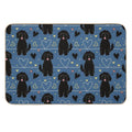 LOVE Black Goldendoodle Dog  Rapid-Drying Bath Mat