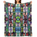 Solar 3   Abstract Sun Pattern Durable Throw Blanket
