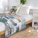 Retro Palm Springs II Easy Care Throw Blanket