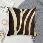 Zebra Fur Print Soft Luxury Feel Throw Pillow