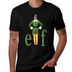 Kids Elf Buddy Classic Movie Logo  Ribbed Collar T-Shirt