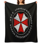 Umbrella Biohazard Countermeasure Service  Resident Evil 3 Plush Throw Blanket