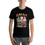 Christmas Therapy Squad SLP OT PT Therapy Team Santa Snow  Affordable Price T-Shirt