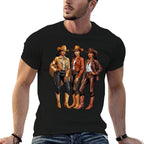 Black African American Cowgirl Western Country Texas Girls  Heathered Texture T-Shirt