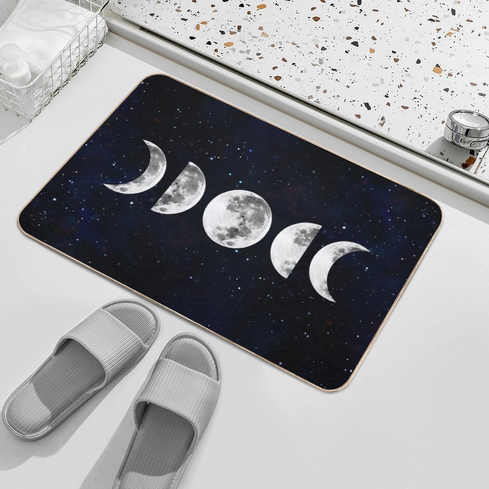 Phases of The Moon Galaxy  Multi-Purpose Bath Mat