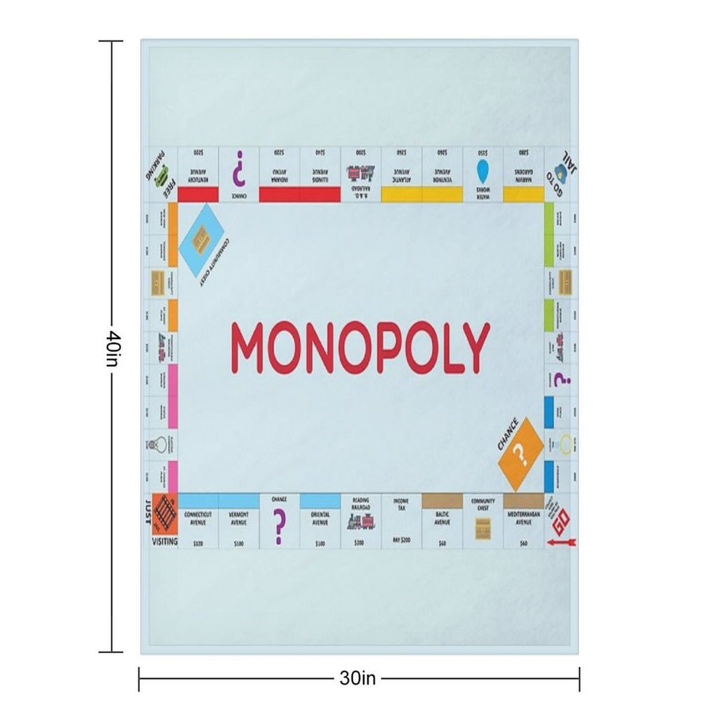 Monopoly Premium Throw Blanket