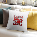 U Tampa Gradient Text Soft Shrink-Resistant Throw Pillow