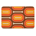 Retro Geometric Pod Design 721  Easy To Clean Bath Mat