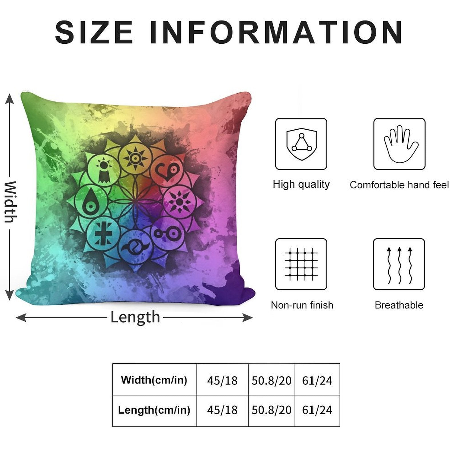 Digimon Mandala Paint Soft Decorative Cover Throw Pillow