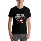Funny Ugly Christmas Sweater Party Idea Fixed The Newel Post  Wrinkle-resistant T-Shirt
