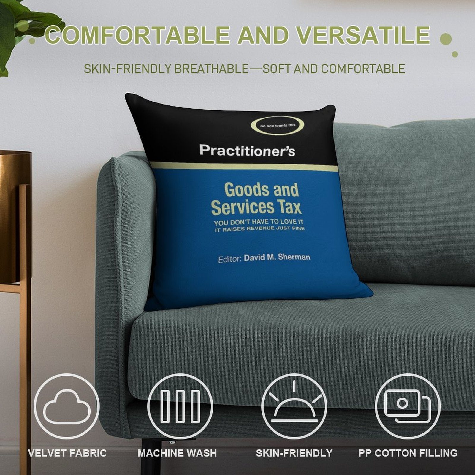 The Practitioners Goods And Services Tax, Annotated Soft Style Accent Throw Pillow