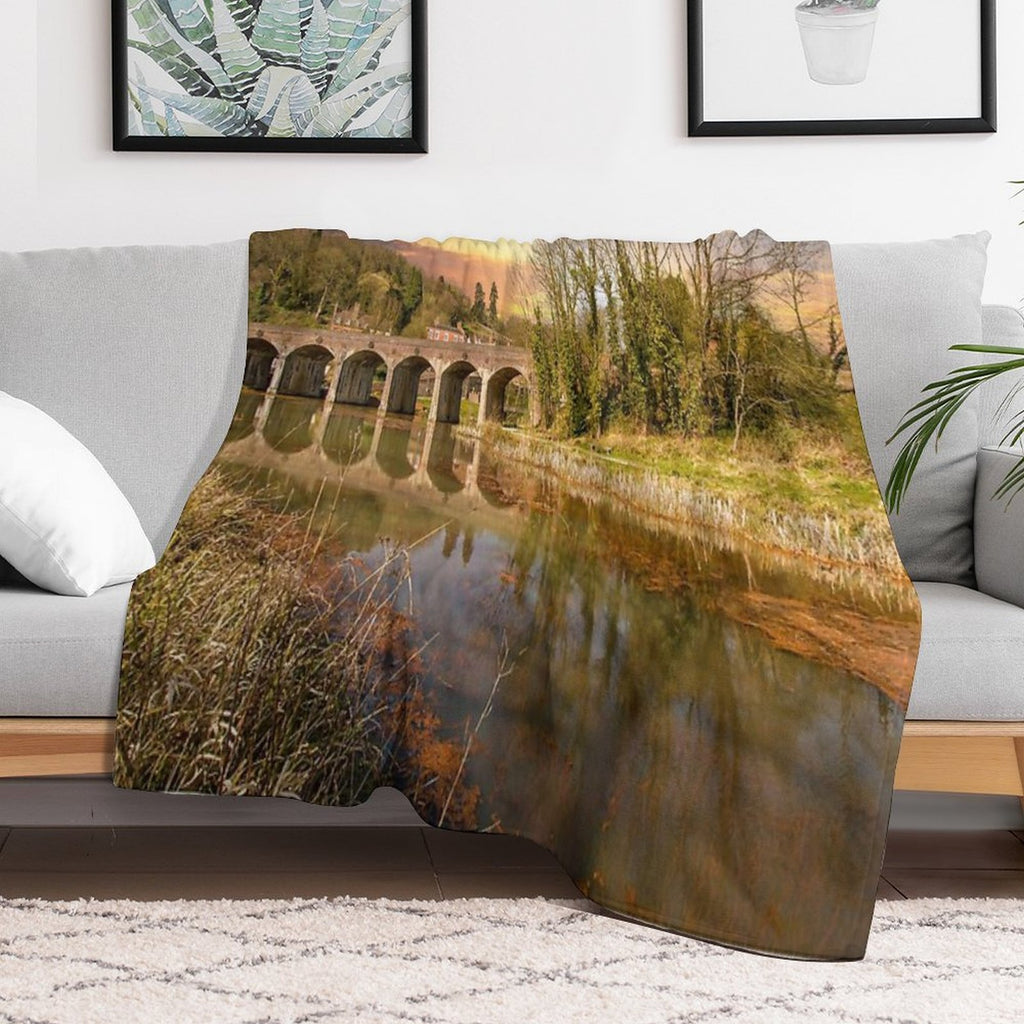 Coalbrookdale Viaduct Durable Throw Blanket