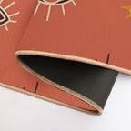 Terracotta Evil Eyes  Dirt-Trapping Bath Mat