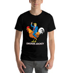 Chicken Jockey Trump Funny Meme Surreal Humor  Eco-friendly Material T-Shirt