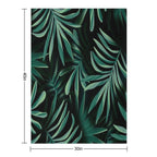 Monstera Leaves Multi-functional Throw Blanket