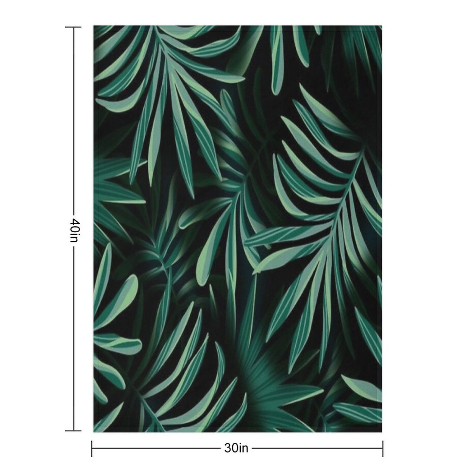 Monstera Leaves Multi-functional Throw Blanket