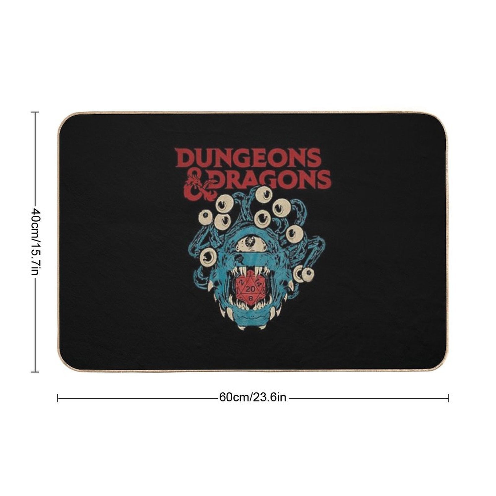 The Dungeons And Dragons Retro Wave  Dirt-Trapping Bath Mat