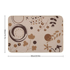 Abstract Floral Nude  Rapid-Drying Bath Mat