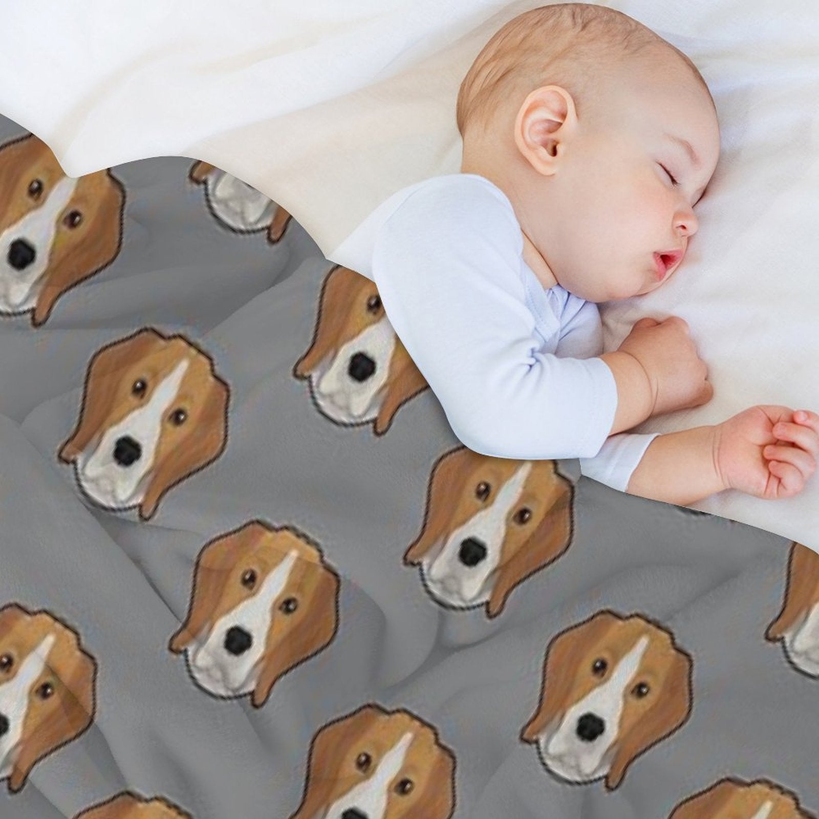 BEAGLES, BEAGLES AND MORE CUTE BEAGLES ~  BEDDING All-season Throw Blanket