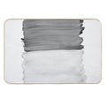 Gray Black White Abstract Minimalism #1 #minimal #ink #decor #art  Easy To Clean Bath Mat