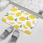 Cut + Paste Lemon Pattern  Easy To Clean Bath Mat
