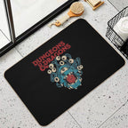 The Dungeons And Dragons Retro Wave  Dirt-Trapping Bath Mat
