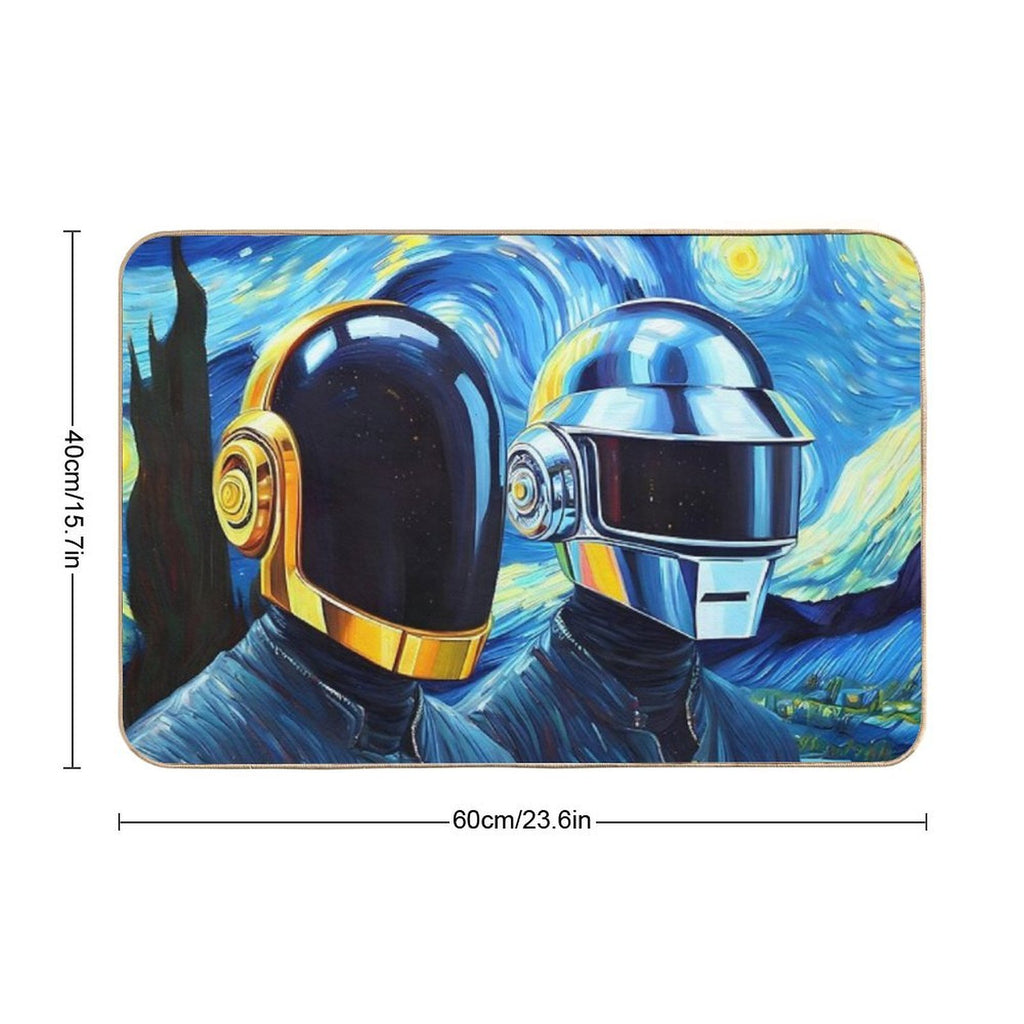 Starry Punk  Easy Maintenance Bath Mat