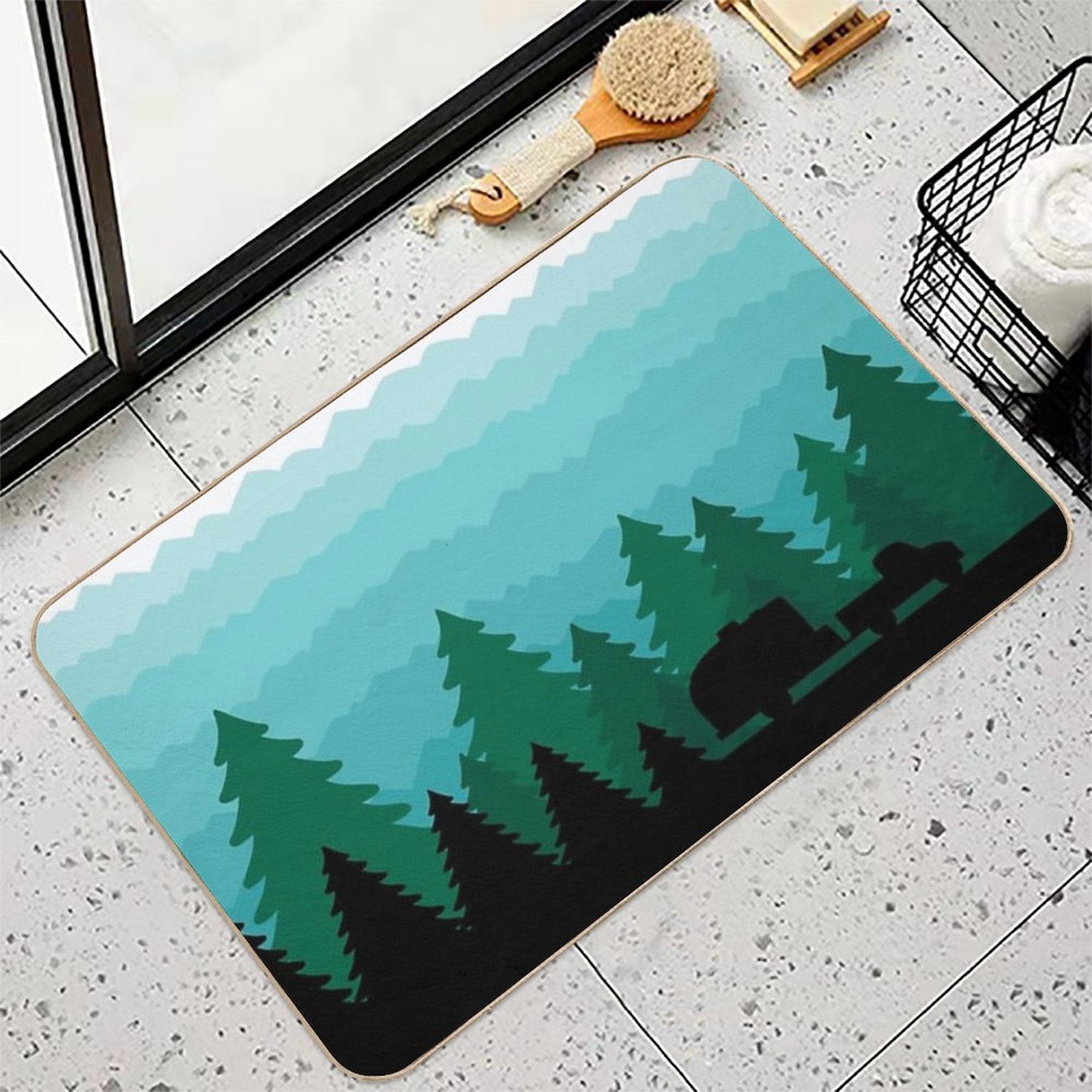 Let’s Go Camping  Non-Slip Bath Mat