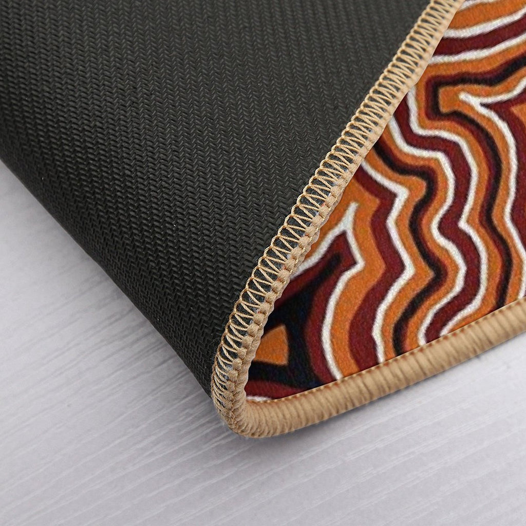 Authentic Aboriginal Art - Pathways - Authentic Design  Repositionable Bath Mat