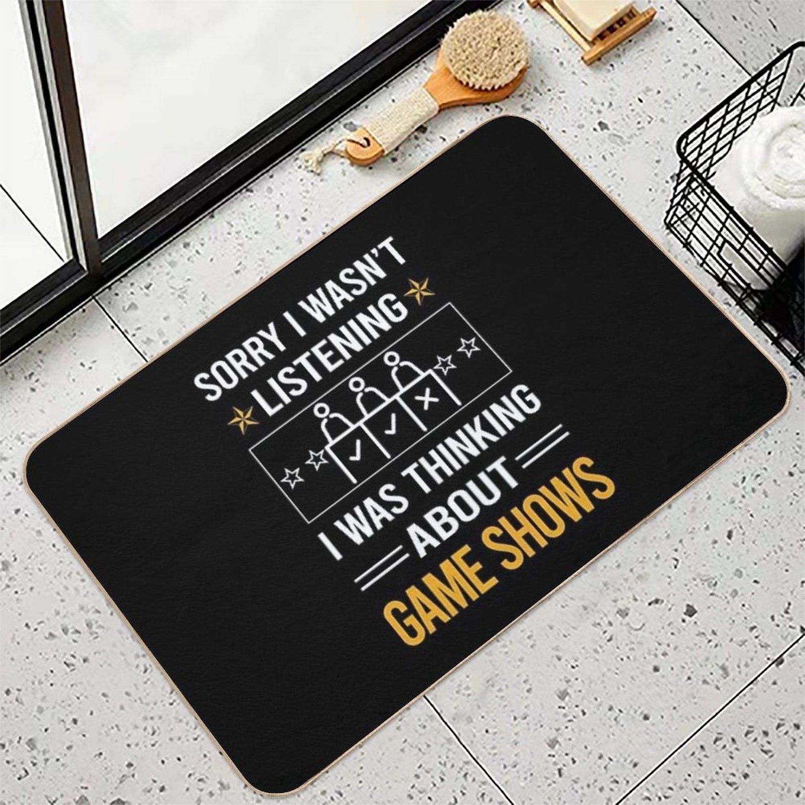 Funny Listening Game Shows TV Show  Rapid-Drying Bath Mat