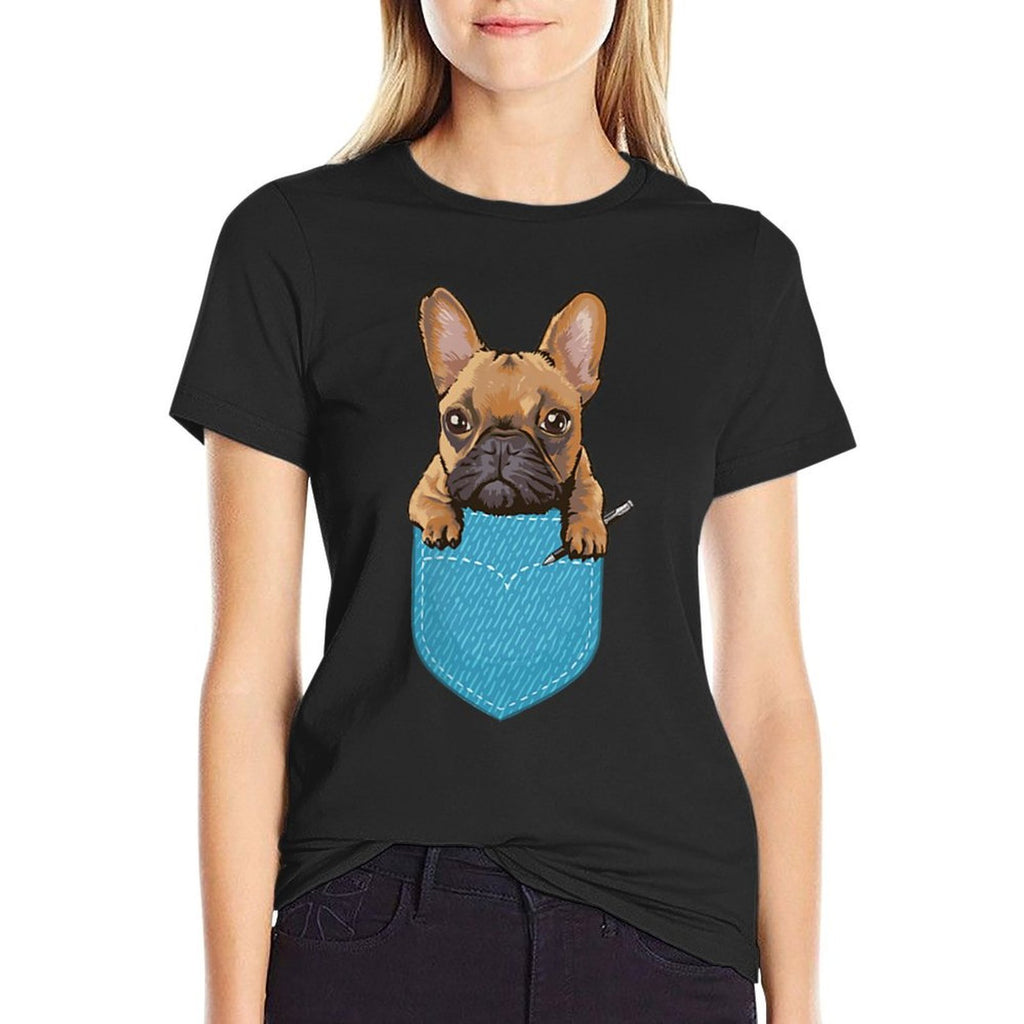 Pocket Frenchie Bulldog Dog Animal Kids Gift French Bulldog  Vintage-inspired T-Shirt