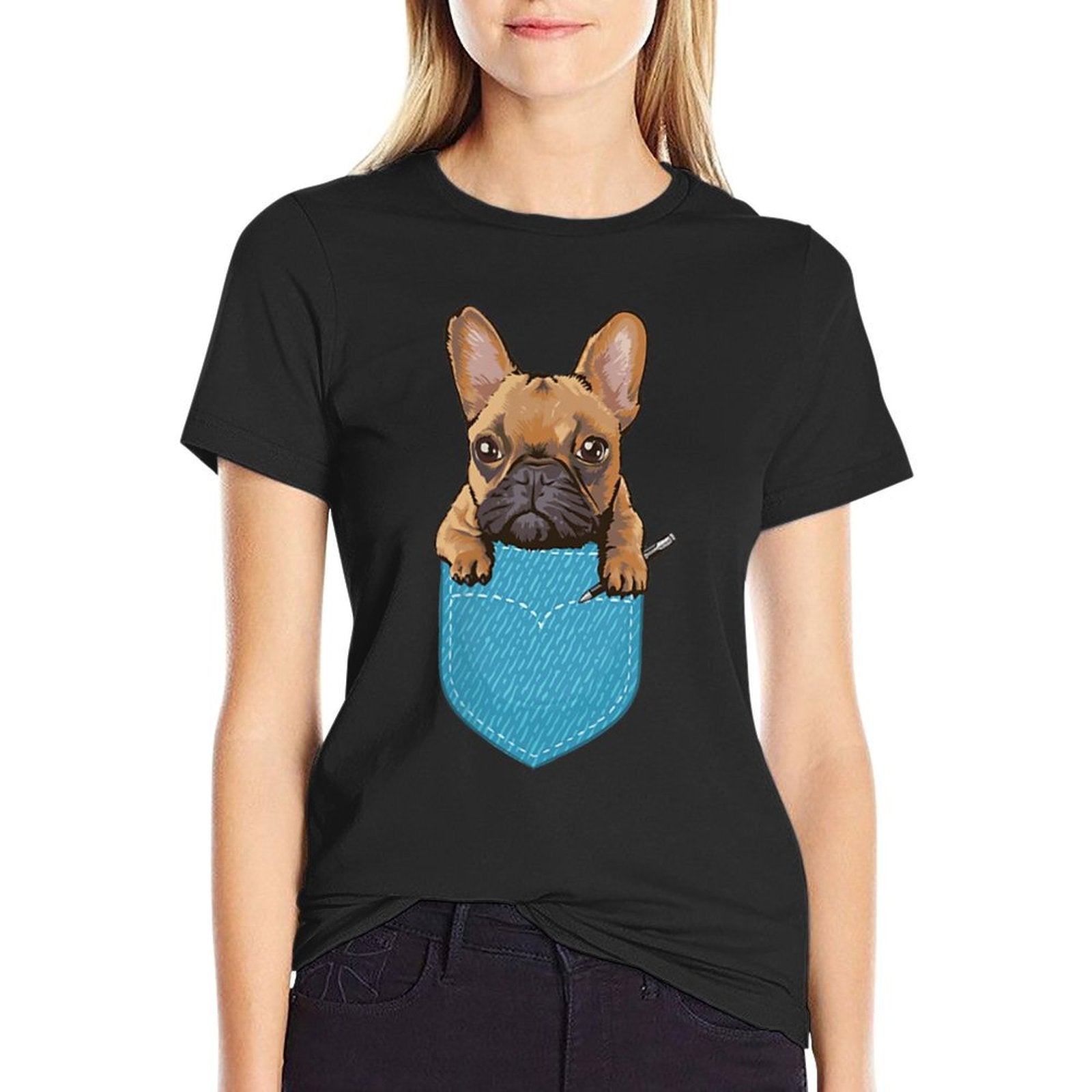Pocket Frenchie Bulldog Dog Animal Kids Gift French Bulldog  Vintage-inspired T-Shirt